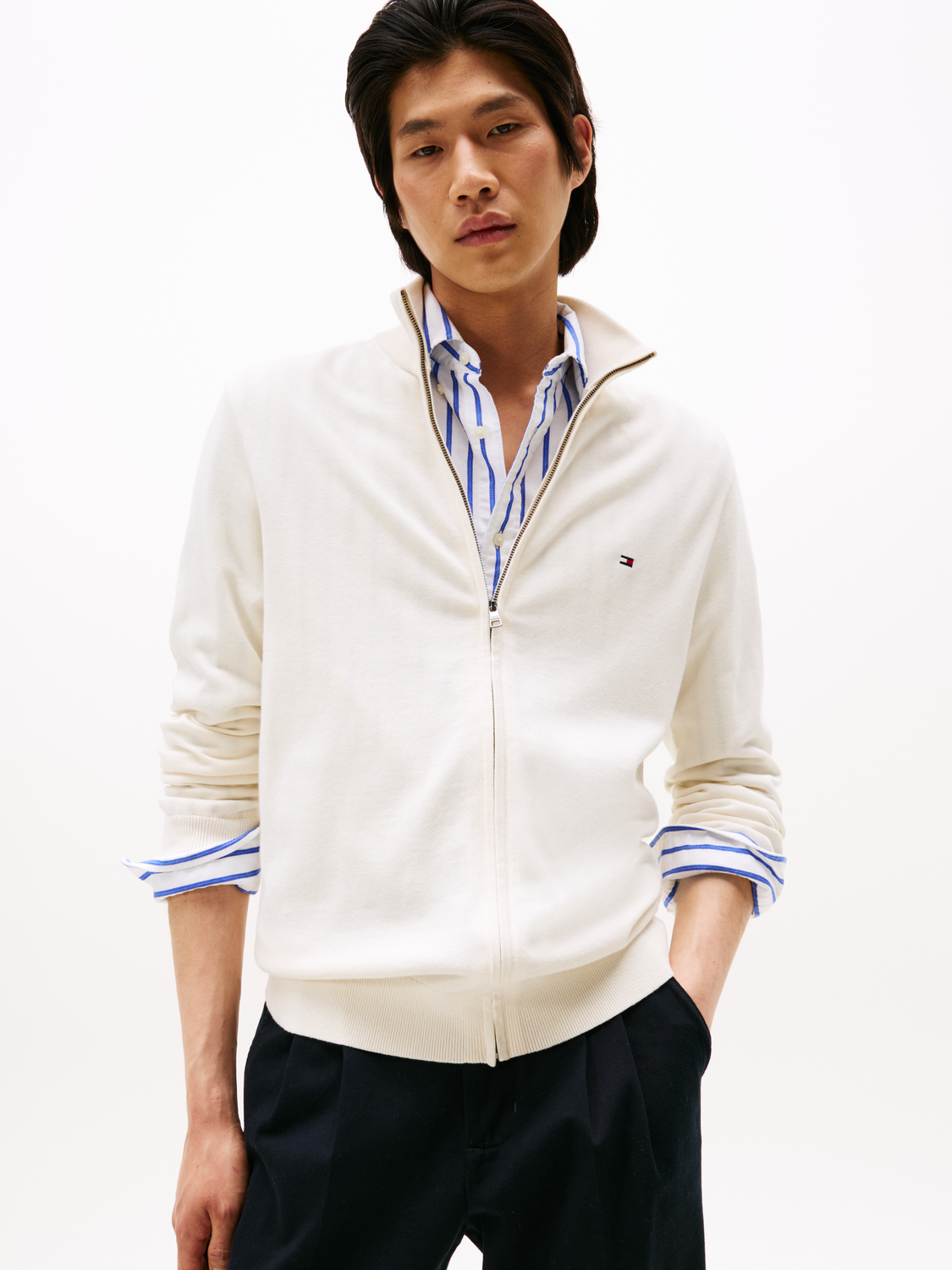 ESSENTIAL COTTON ZIP THRU male