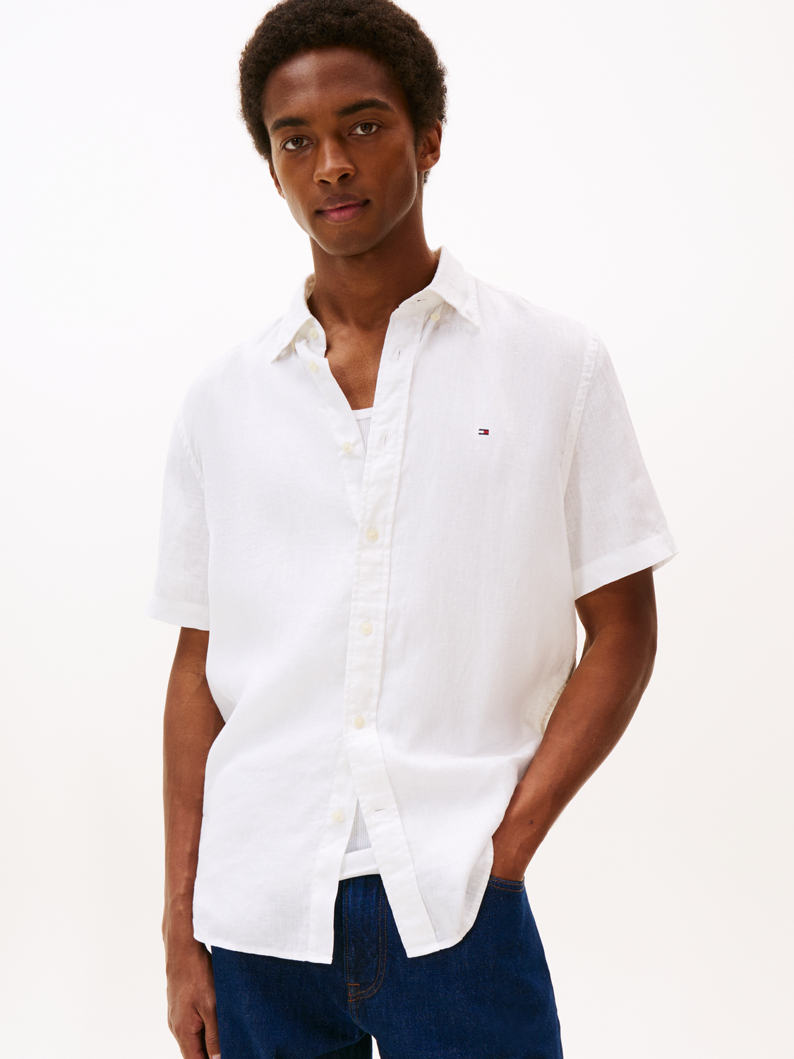 PIGMENT DYED LINEN RF HIRT / male