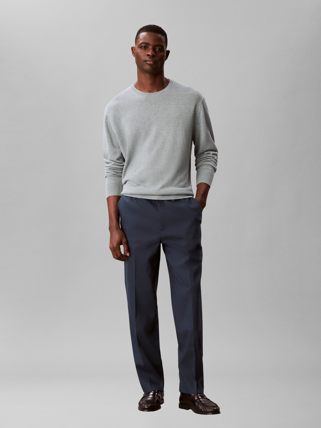 TAPERED LINEN LYOCELL PANT male