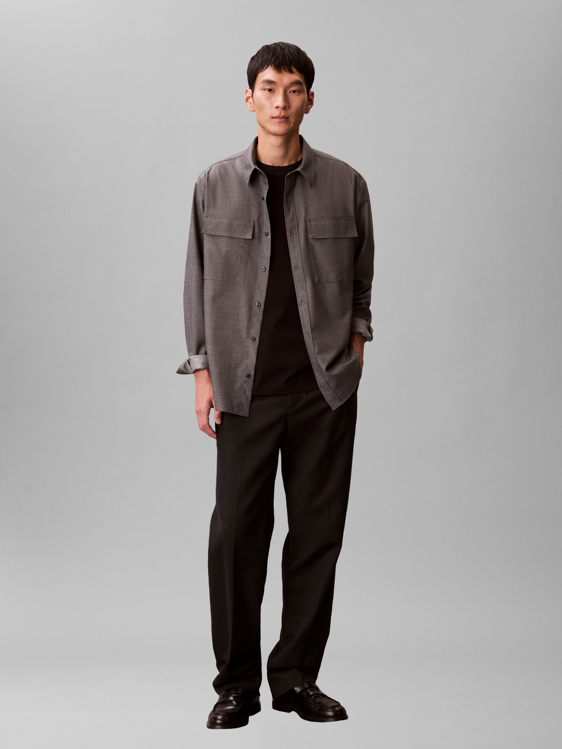 LS MELANGE PV EASY SHIRT male