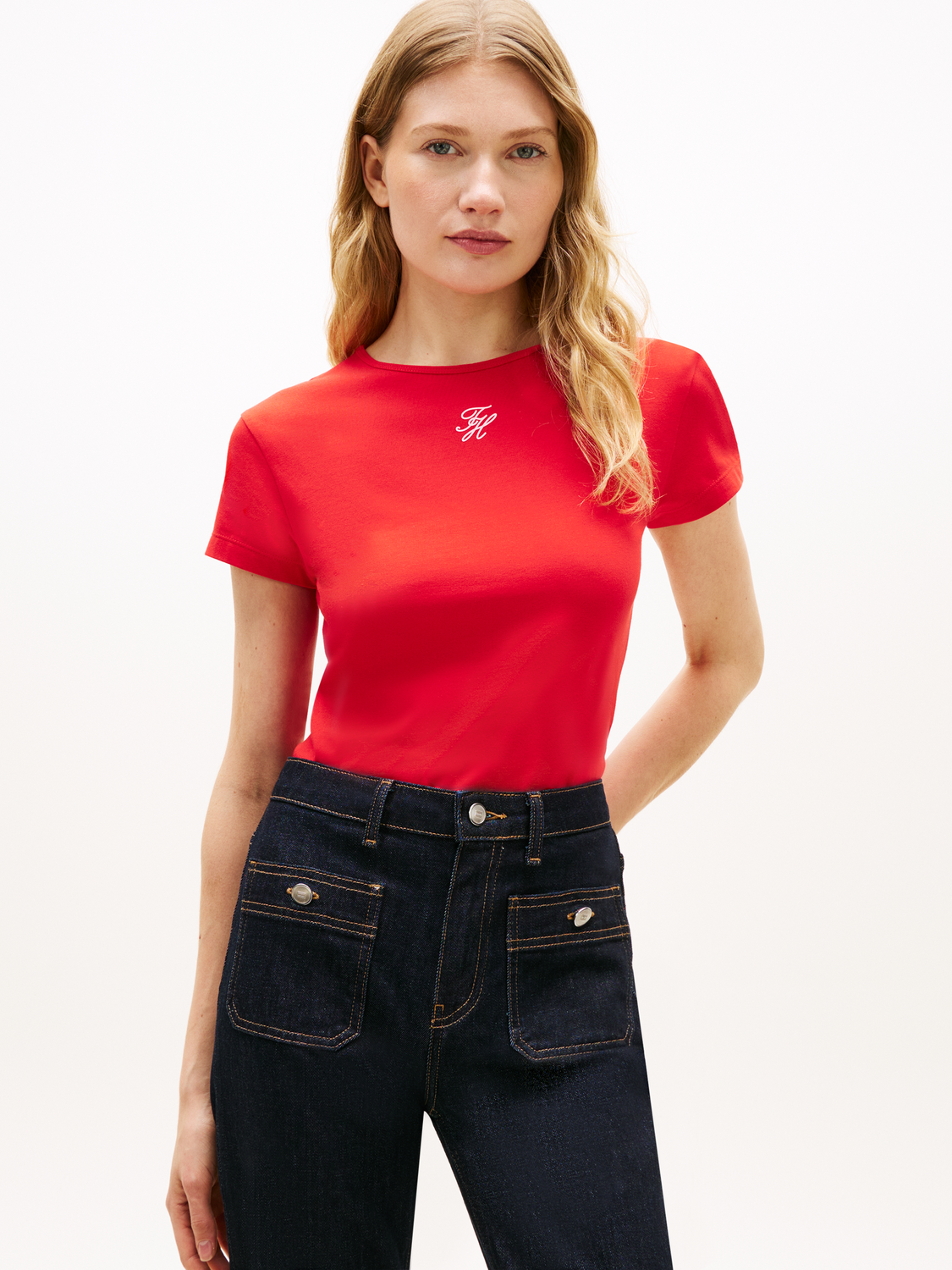 TH SCRIPT SLIM SS TEE female