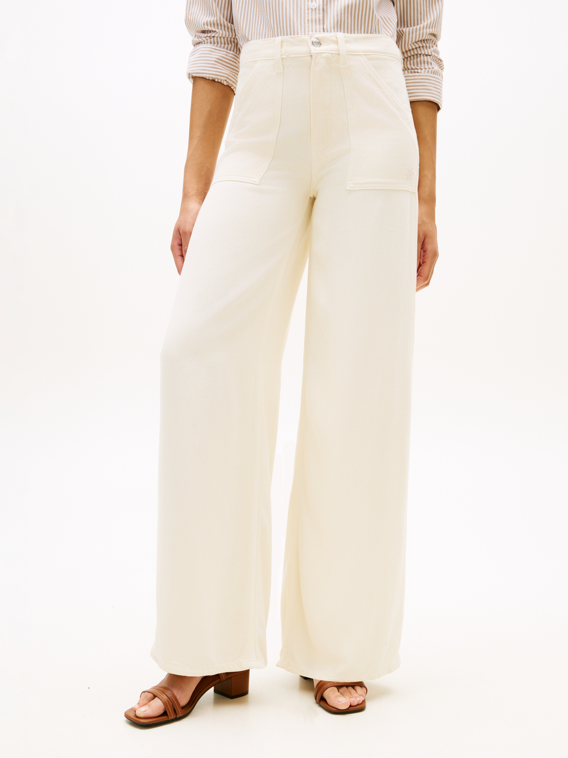 DNM SOFT ECRU 70''S WIDE LEG HW female