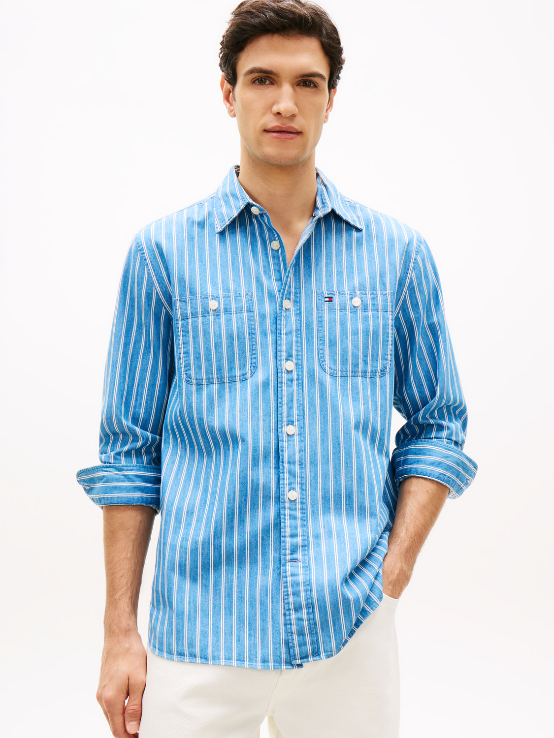 CHAMBRAY STP CLASSIC FIT HBD SHT male