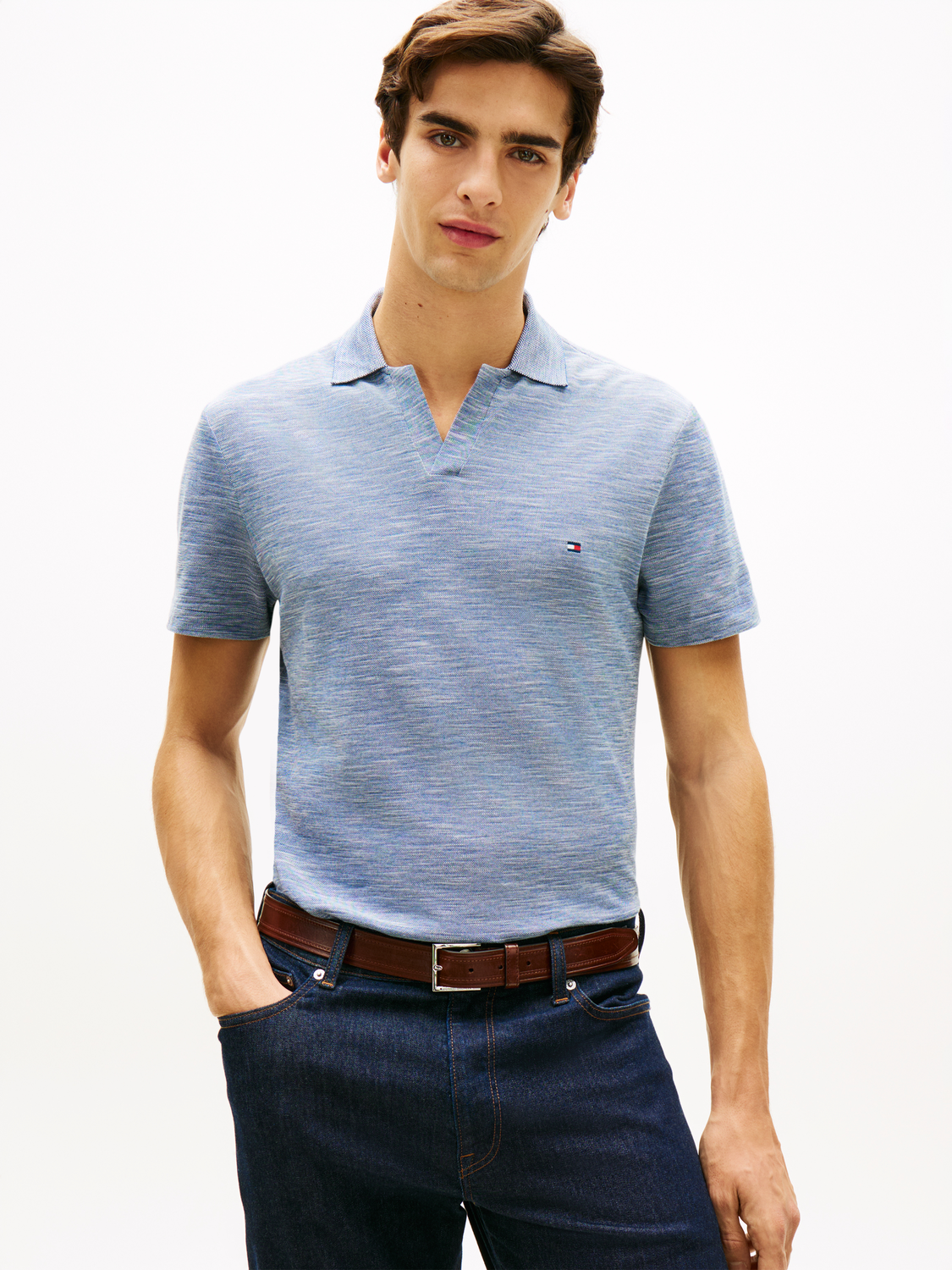 SLUB OXFORD PIQUE REG POLO male