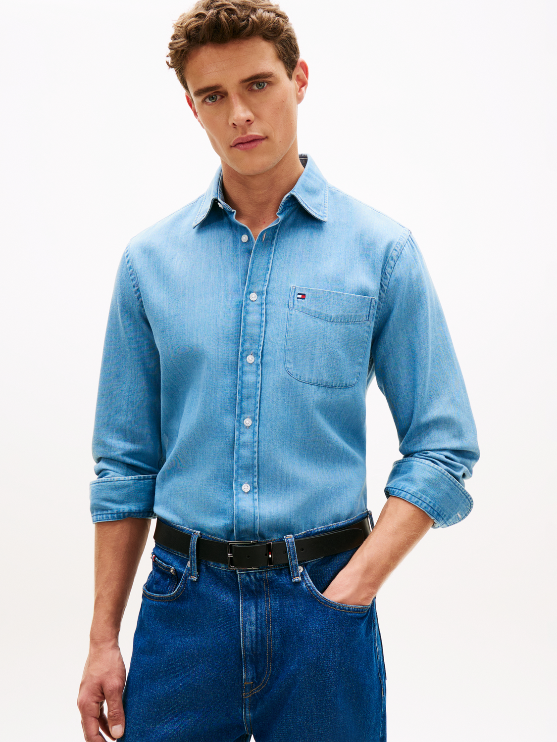 LIGHTWEIGHT DENIM RF SHIRT male