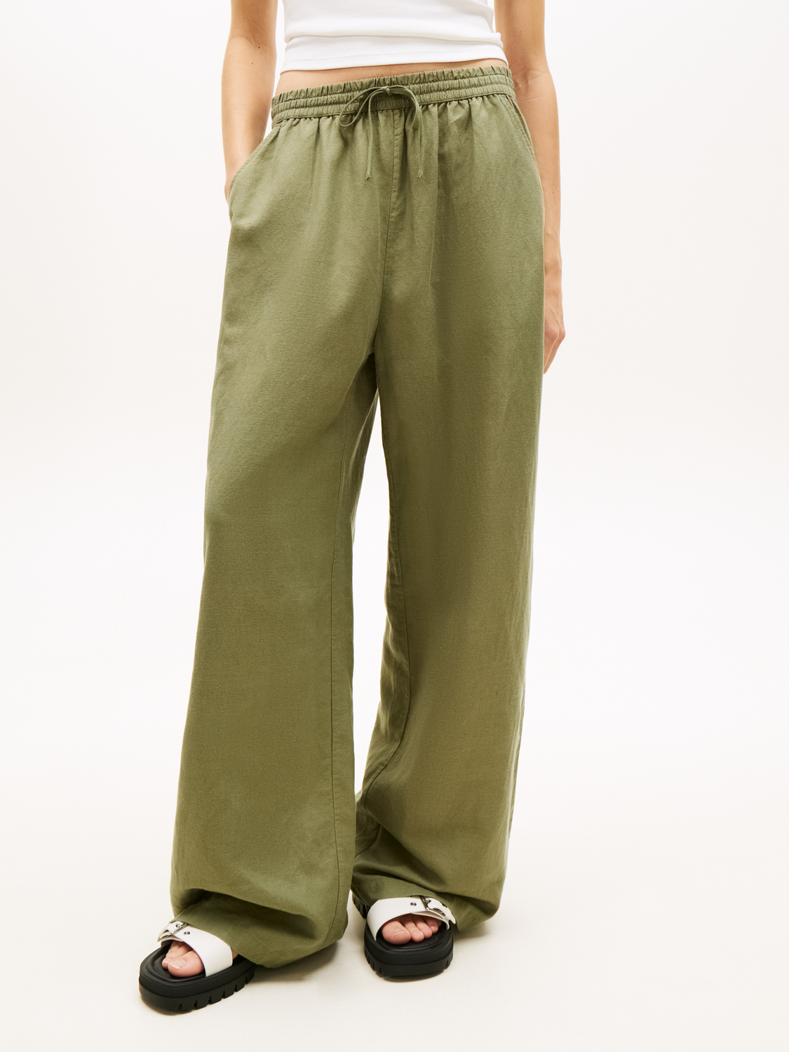 TJW ESSENTIAL LINEN PANTS female