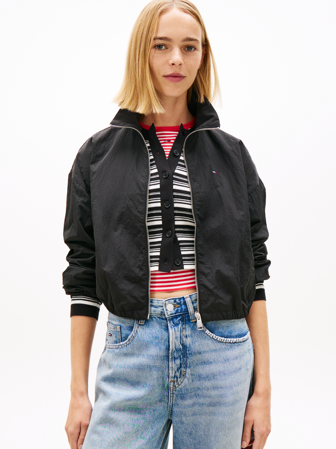 TJW TIE SIDE HIGH NECK JACKET female