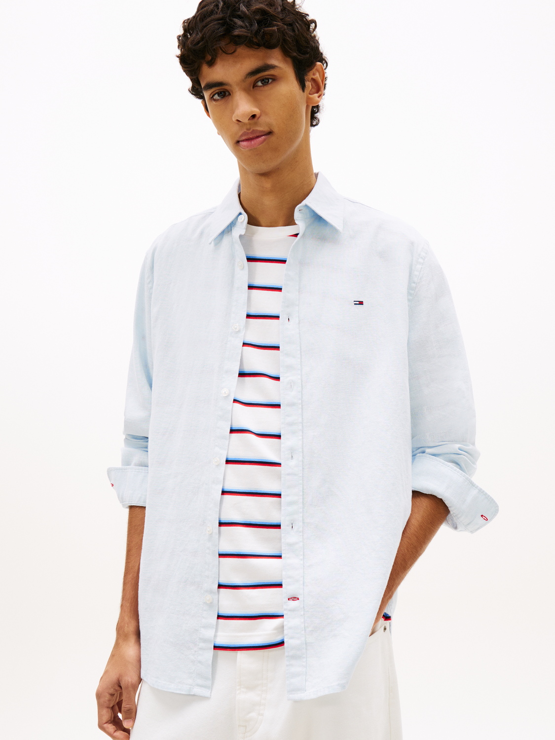 TJM REG LINEN BLEND SHIRT EXT male