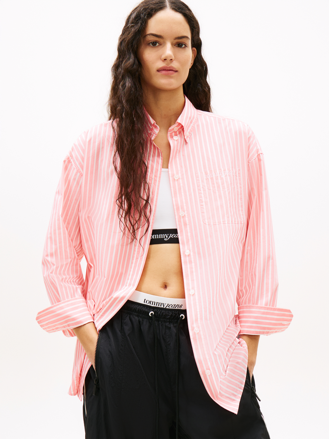 TJW OVS POPLIN SHIRT female