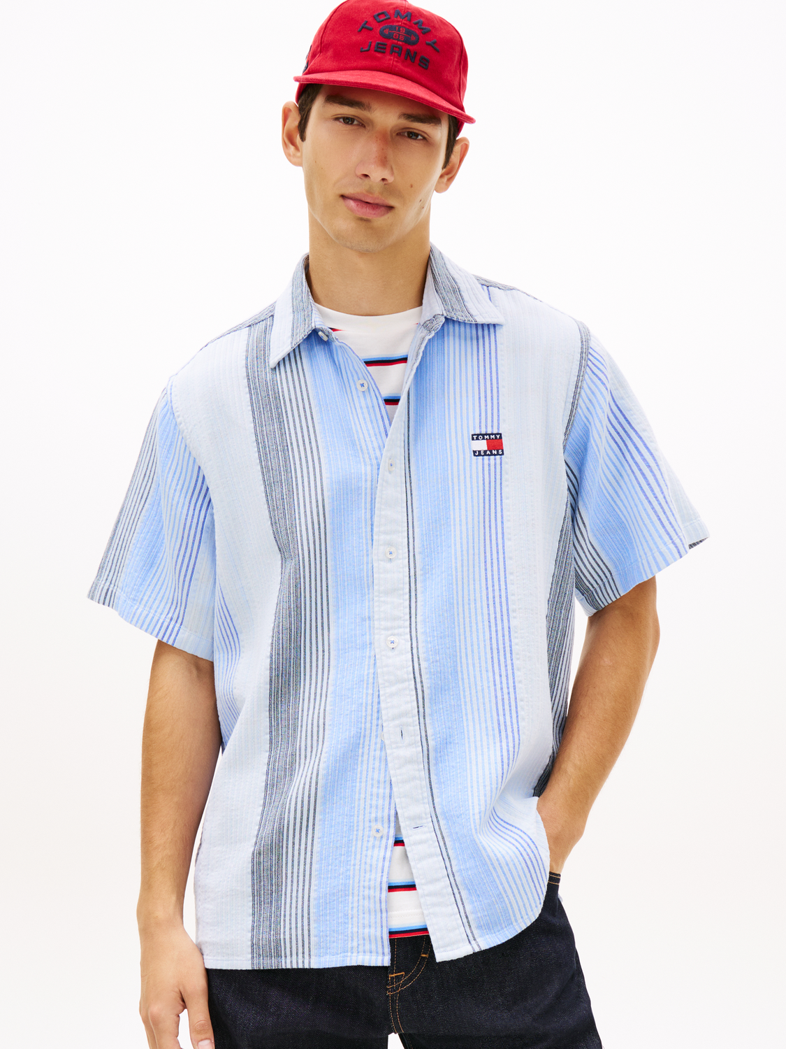 TJM RLX STRIPE SS SHIRT EXT male