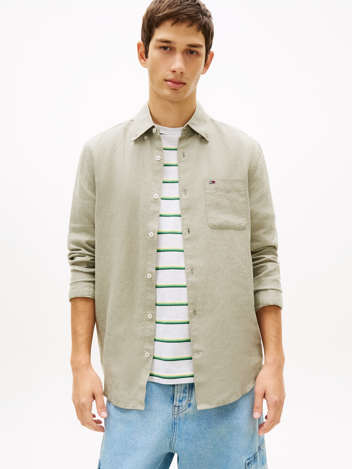 TJM REG LINEN SHIRT male
