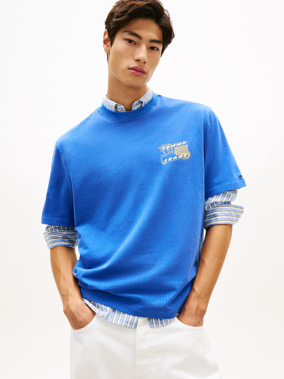 TJM 90S BUBBLE FLAG SS TEE male