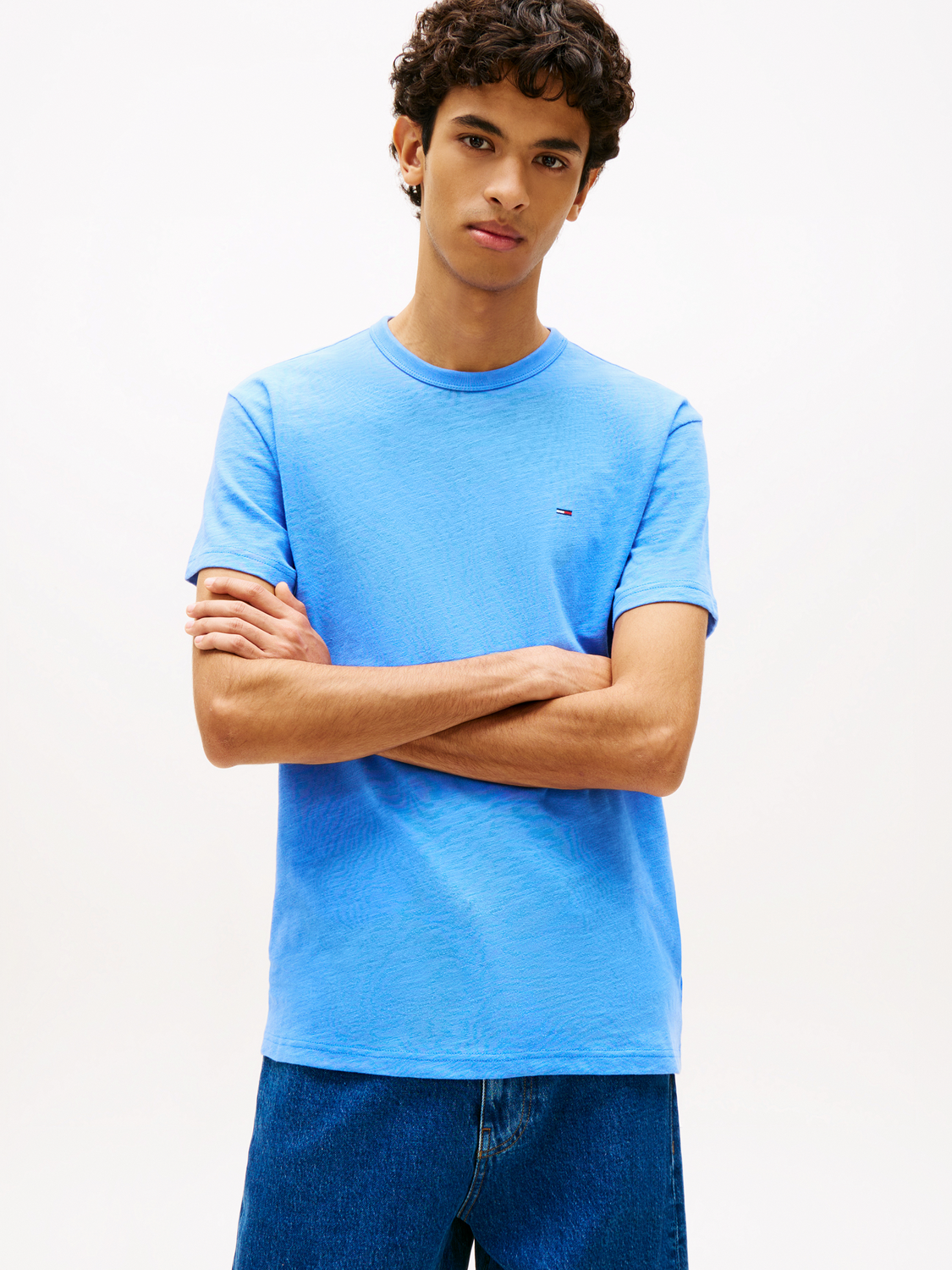 TJM REG SFLAG SLUB SS TEE male