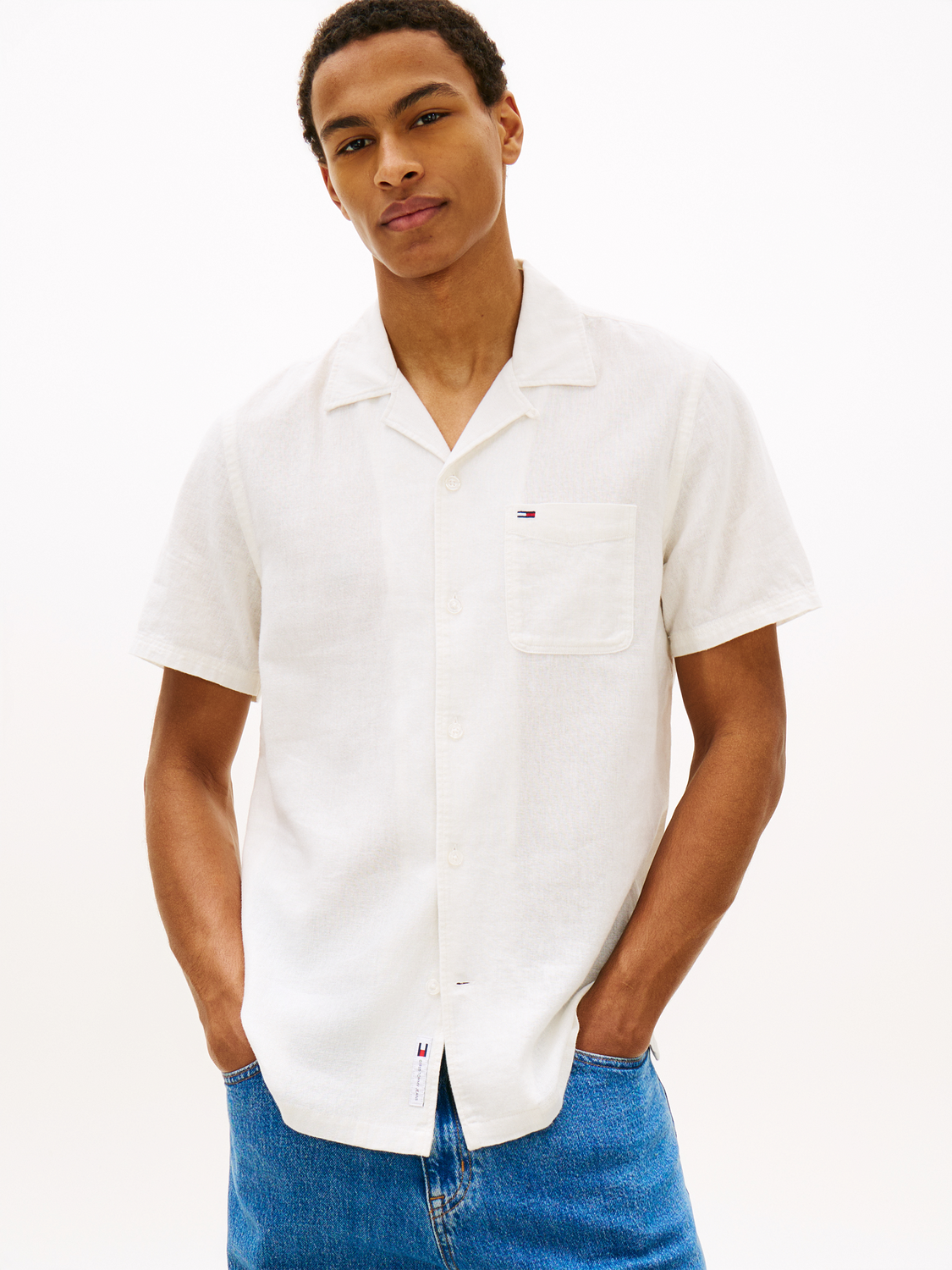 TJM REG LINEN BLEND CAMP EXT male