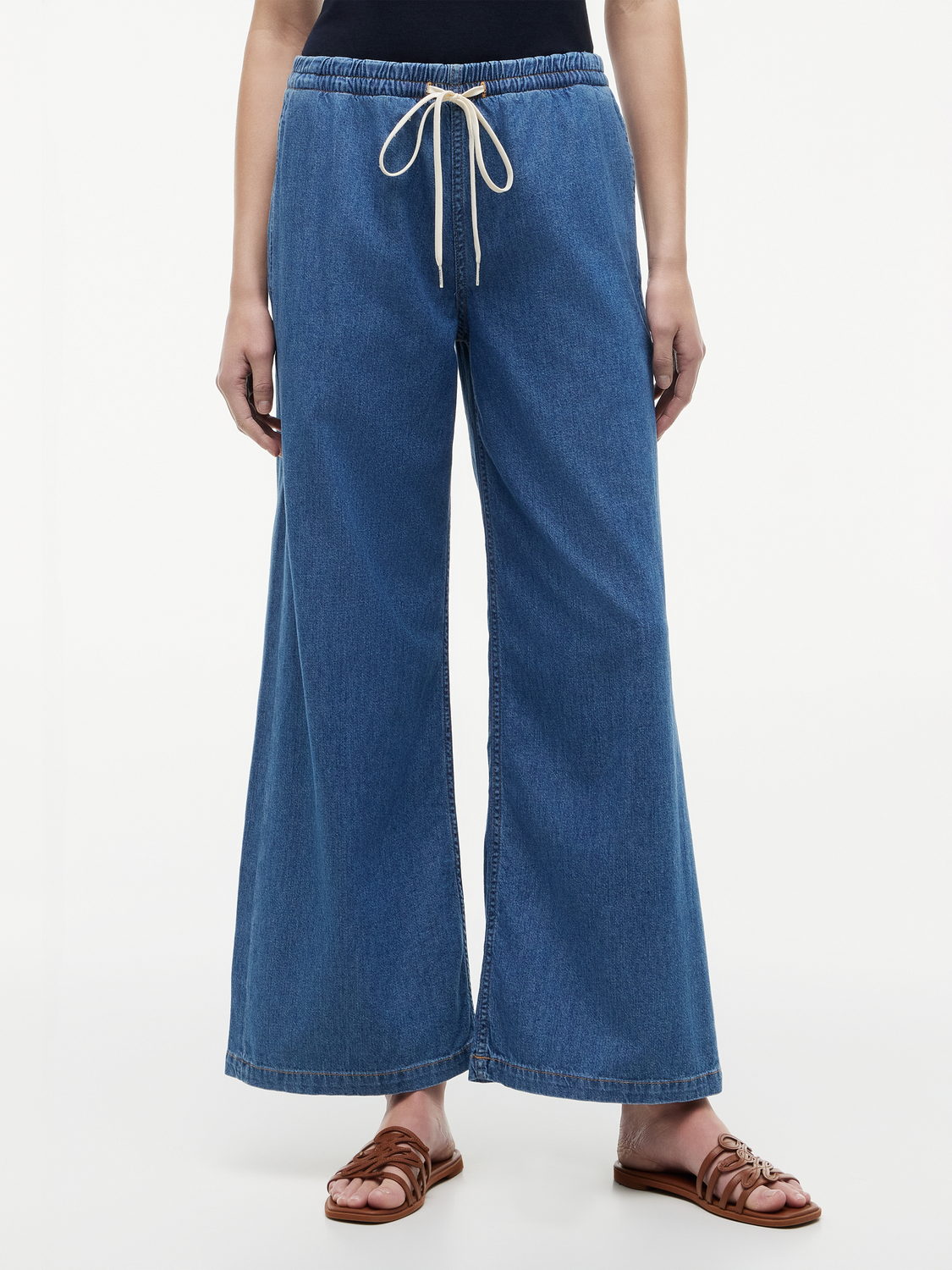ELASTIC WAIST WIDE LEG MIA female
