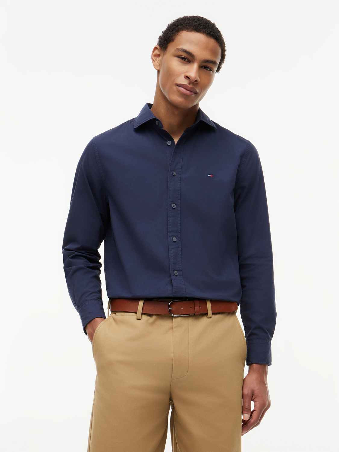 GMD POPLIN SEMI SPREAD RF SHT male