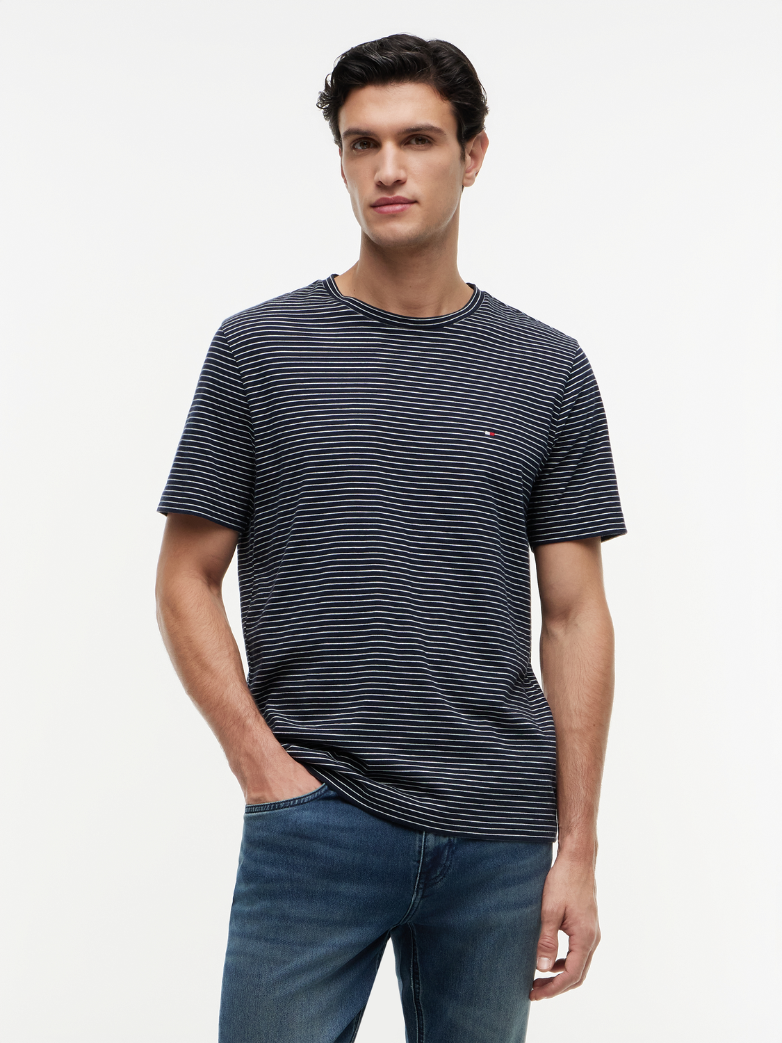ESS SEASONAL REG FIT STRIPE TEE male