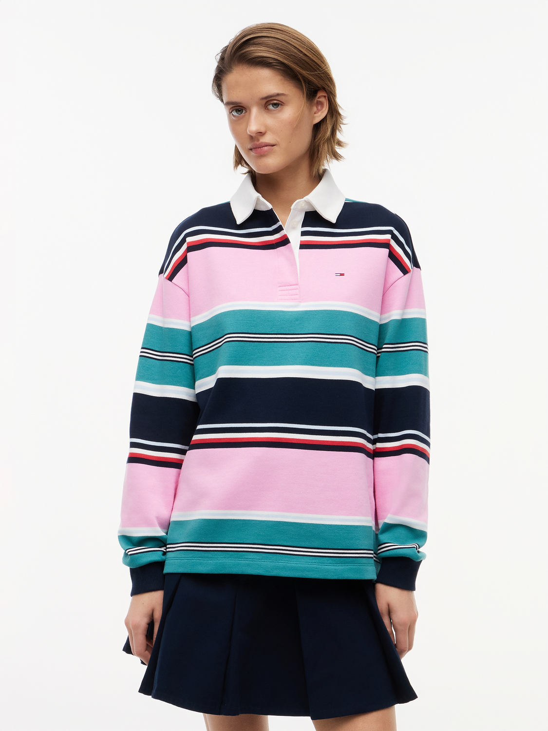 TJW RLX MULTI STRIPE RUGBY EXT female
