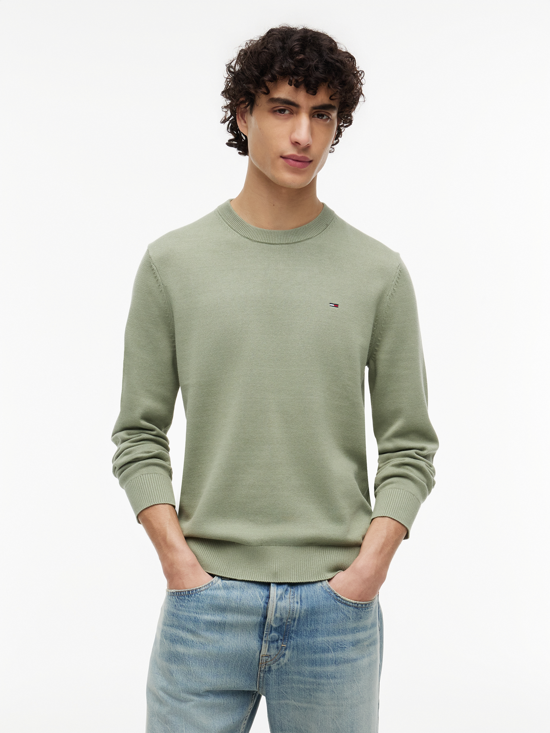 TJM SLIM ESS LIGHT SWEATER EXT male