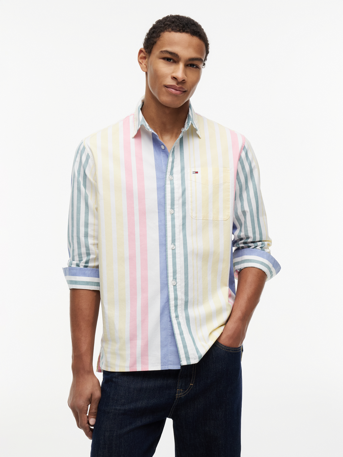 TJ OXFORD FUN STRIPE SHIRT EXT ale