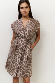 Midikleid mit Leopardenmuster