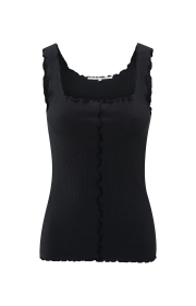 Singlet with frilled seams
