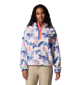 Helvetia II Printed Cropped Half Fleece Pulllover