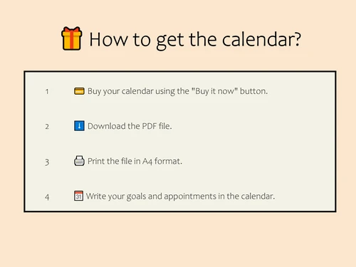 2026 Printable Calendar – Full Year A4 Landscape | Minimalist Yearly Calendar | Instant Digital Download
