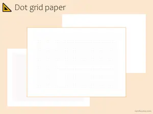 Dot Grid Paper Bundle, Various Sizes and Colors (Digital Download)