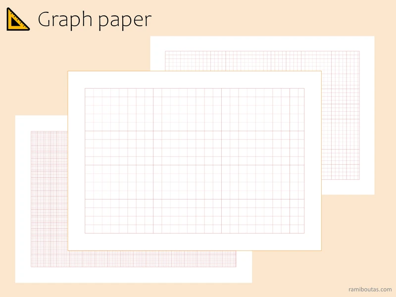 Customizable Graph Paper Bundle | Multiple Sizes & Colors (Digital Download)