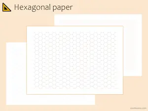 Hexagon Grid Paper | Chemistry, Mapping, & Game Design (Digital Download)