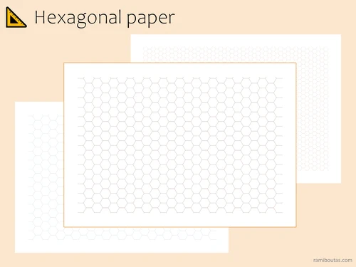 Hexagon Grid Paper | Chemistry, Mapping, & Game Design (Digital Download)