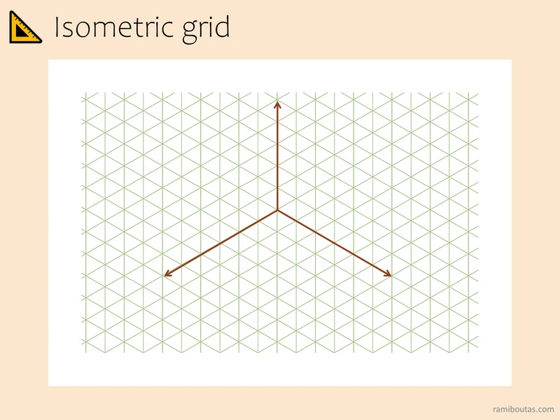 Isometric Grid Paper | Digital Download for 3D Drawings