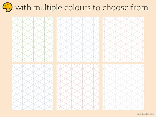 Isometric Grid Paper | Digital Download for 3D Drawings