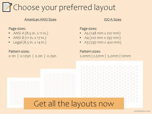 Isometric Grid Paper | Digital Download for 3D Drawings