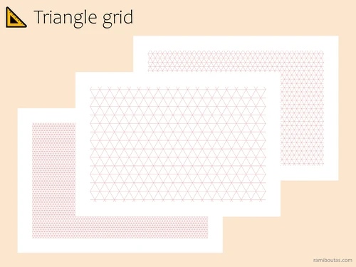 Triangle Grid Paper | Ternary Plot Graph (Digital Download)