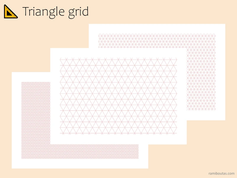 Triangle Grid Paper | Ternary Plot Graph (Digital Download)