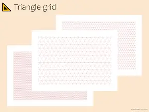 Triangle Grid Paper | Ternary Plot Graph (Digital Download)