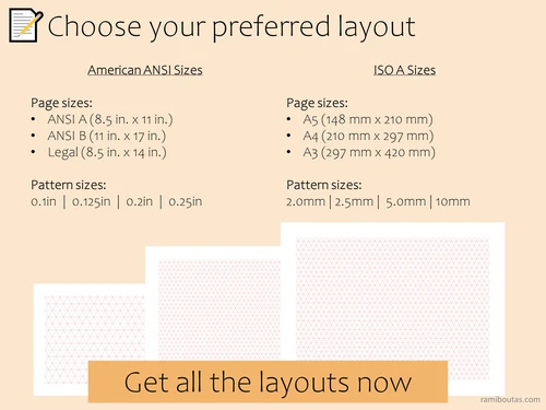 Triangle Grid Paper | Ternary Plot Graph (Digital Download)