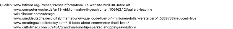 Quellen:  www bitkom org Presse Presseinformation Die-Website-wird-30-Jahre-alt www computerwoche de g 13-wirklich-wa   