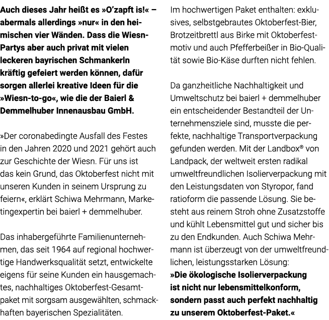 Auch dieses Jahr heißt es  O zapft is     abermals allerdings  nur  in den hei mischen vier Wänden  Dass die Wiesn- P   