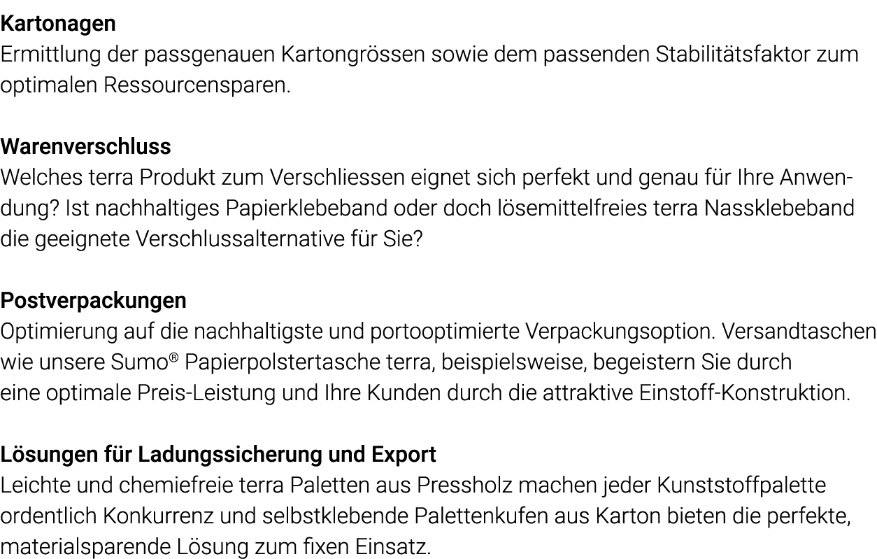 Kartonagen Ermittlung der passgenauen Kartongrössen sowie dem passenden Stabilitätsfaktor zum optimalen Ressourcenspa   