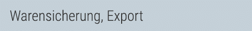 Warensicherung, Export