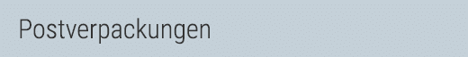 Postverpackungen