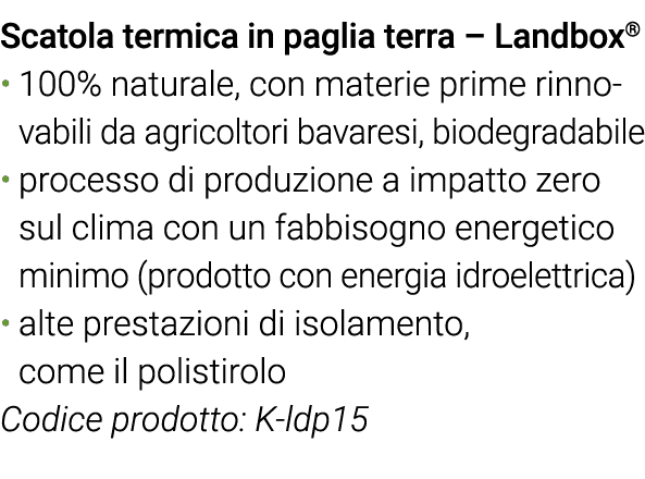 Scatola termica in paglia terra   Landbox  100% naturale, con materie prime rinnovabili da agricoltori bavaresi, biod   