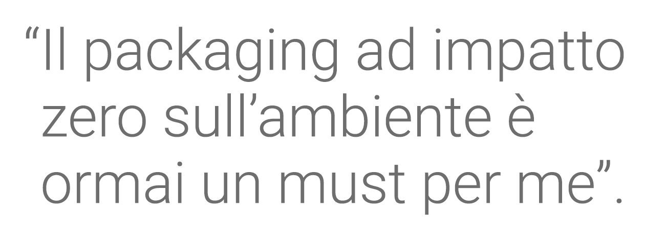   Il packaging ad impatto zero sull ambiente è  ormai un must per me  