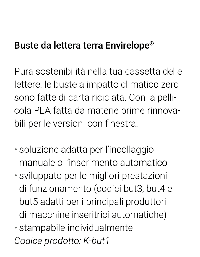  Buste da lettera terra Envirelope  Pura sostenibilità nella tua cassetta delle lettere: le buste a impatto climatico   