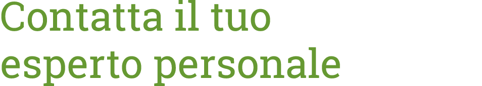 Contatta il tuo esperto personale