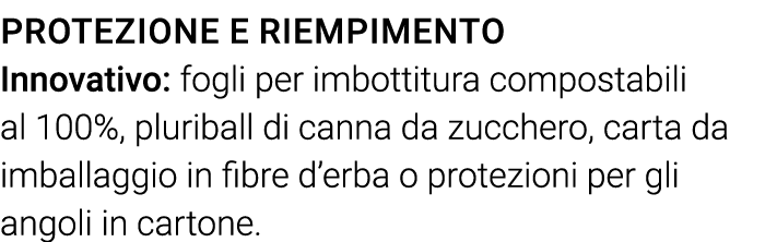 Protezione e riempimento Innovativo: fogli per imbottitura compostabili al 100%, pluriball di canna da zucchero, cart   