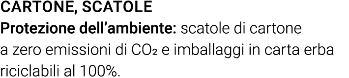 Cartone, scatole Protezione dell ambiente: scatole di cartone a zero emissioni di CO2 e imballaggi in carta erba rici   